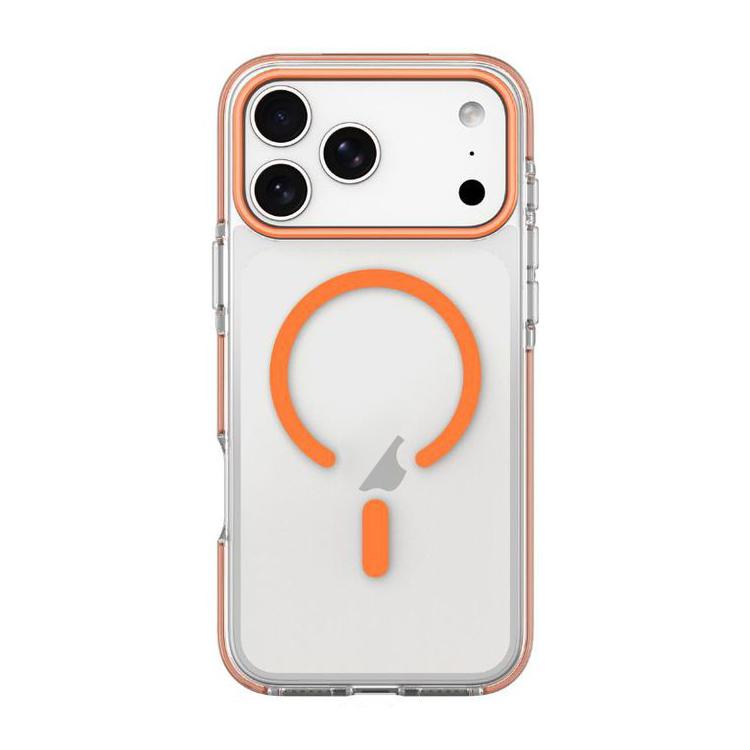For iPhone 17 Pro Max Dual-Color PC Hybrid TPU Magnetic Phone Case