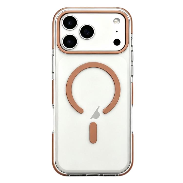 For iPhone 17 Pro Max Dual-Color PC Hybrid TPU Magnetic Phone Case