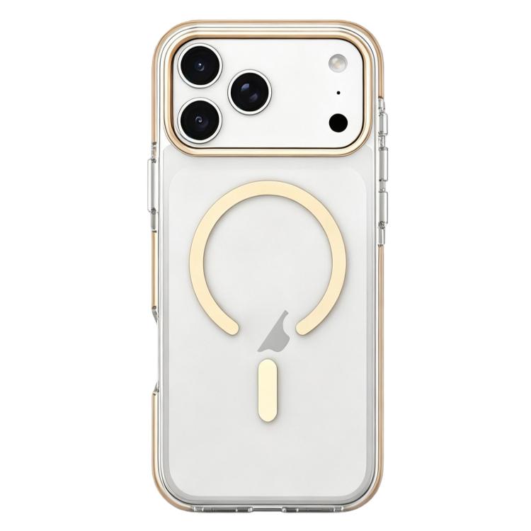 For iPhone 17 Pro Max Dual-Color PC Hybrid TPU Magnetic Phone Case