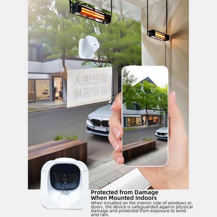 Wireless WiFi Smart High-Definition Wide-Angle Surveillance Camera, Specification:30W Pixels - White