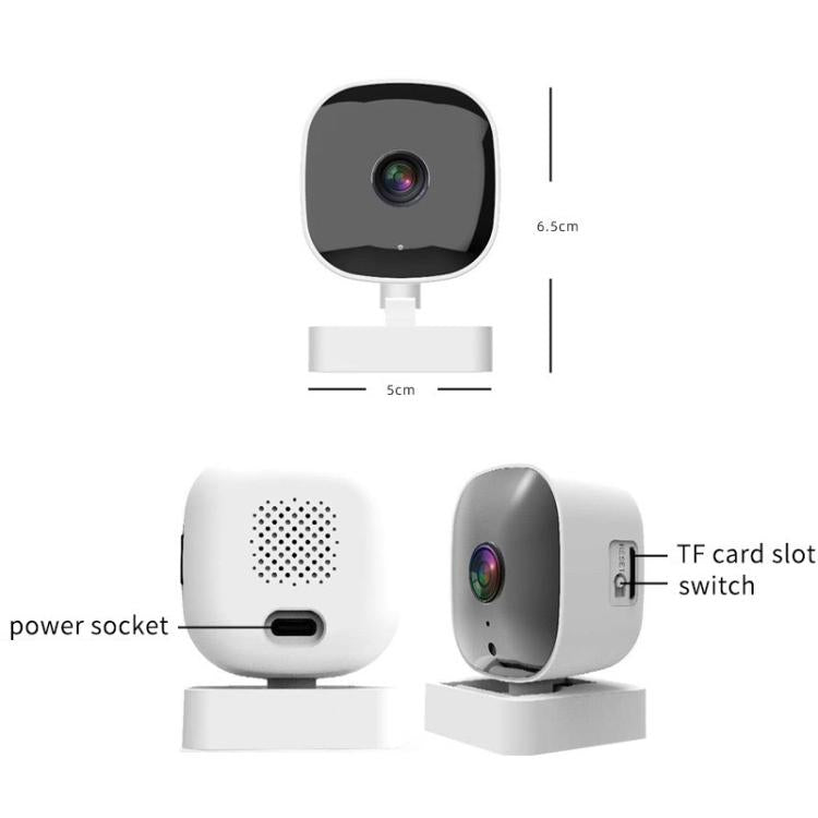 Wireless WiFi Smart High-Definition Wide-Angle Surveillance Camera, Specification:300W Pixels - White