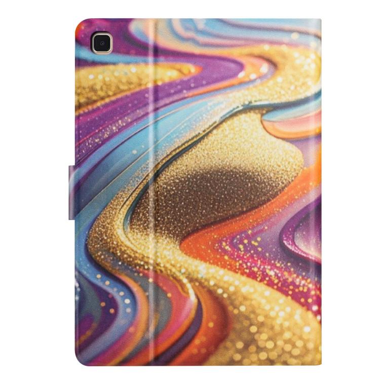 For Samsung Galaxy Tab A 10.1 2019 Litchi Texture Voltage Painted Vegan Leather Tablet Case