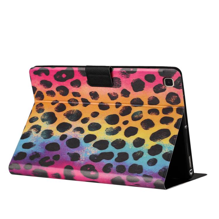 For Samsung Galaxy Tab A 10.1 2019 Litchi Texture Voltage Painted Vegan Leather Tablet Case