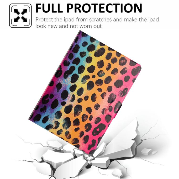 For Samsung Galaxy Tab A 10.1 2019 Litchi Texture Voltage Painted Vegan Leather Tablet Case