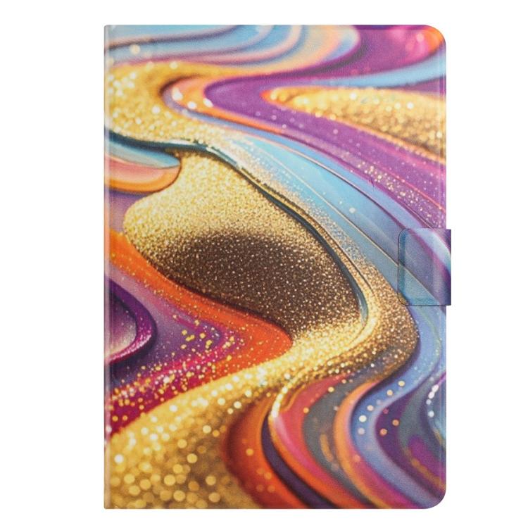For Samsung Galaxy Tab A11 / A9 Litchi Texture Voltage Painted Vegan Leather Tablet Case