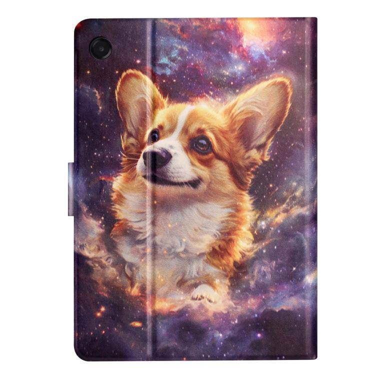 For Samsung Galaxy Tab A11 / A9 Litchi Texture Voltage Painted Vegan Leather Tablet Case