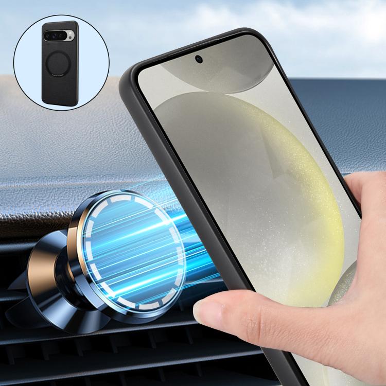 For Google Pixel 10 Pro XL Denior A08 PU Vegan Leather Calfskin Texture Magnetic Phone Case