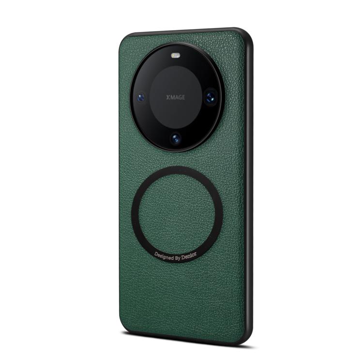 For Huawei Mate 60 Denior A08 PU Vegan Leather Calfskin Texture Magnetic Phone Case