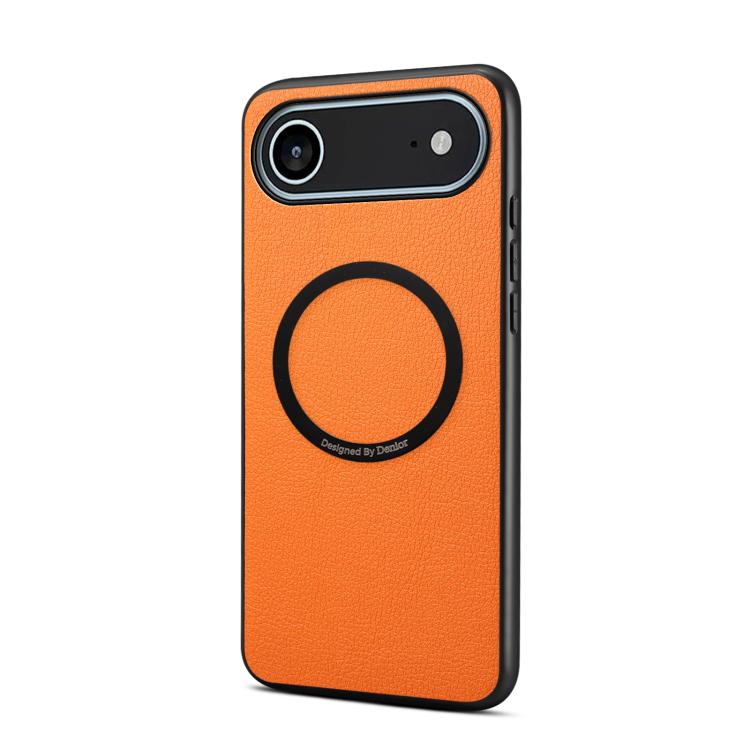For iPhone Air Denior A08 PU Vegan Leather Calfskin Texture Magnetic Phone Case