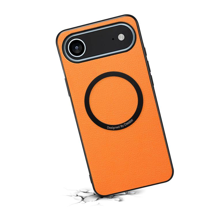 For iPhone Air Denior A08 PU Vegan Leather Calfskin Texture Magnetic Phone Case
