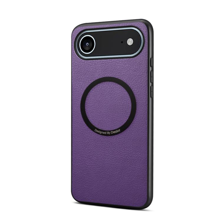 For iPhone Air Denior A08 PU Vegan Leather Calfskin Texture Magnetic Phone Case