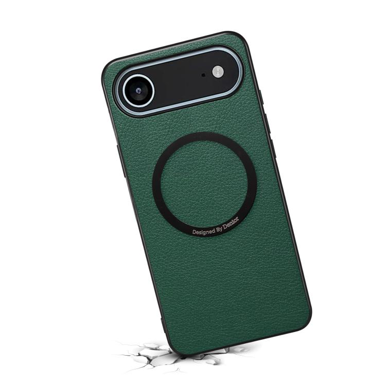 For iPhone Air Denior A08 PU Vegan Leather Calfskin Texture Magnetic Phone Case