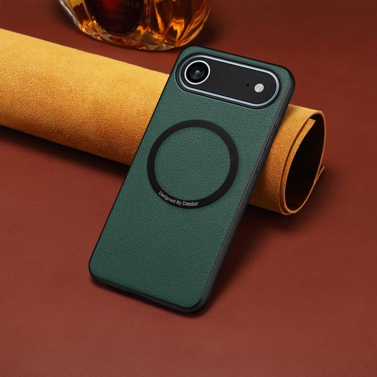For iPhone Air Denior A08 PU Vegan Leather Calfskin Texture Magnetic Phone Case
