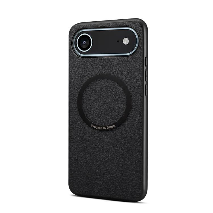 For iPhone Air Denior A08 PU Vegan Leather Calfskin Texture Magnetic Phone Case