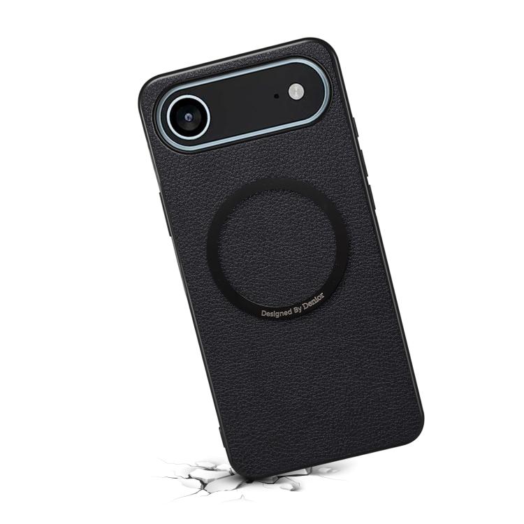 For iPhone Air Denior A08 PU Vegan Leather Calfskin Texture Magnetic Phone Case