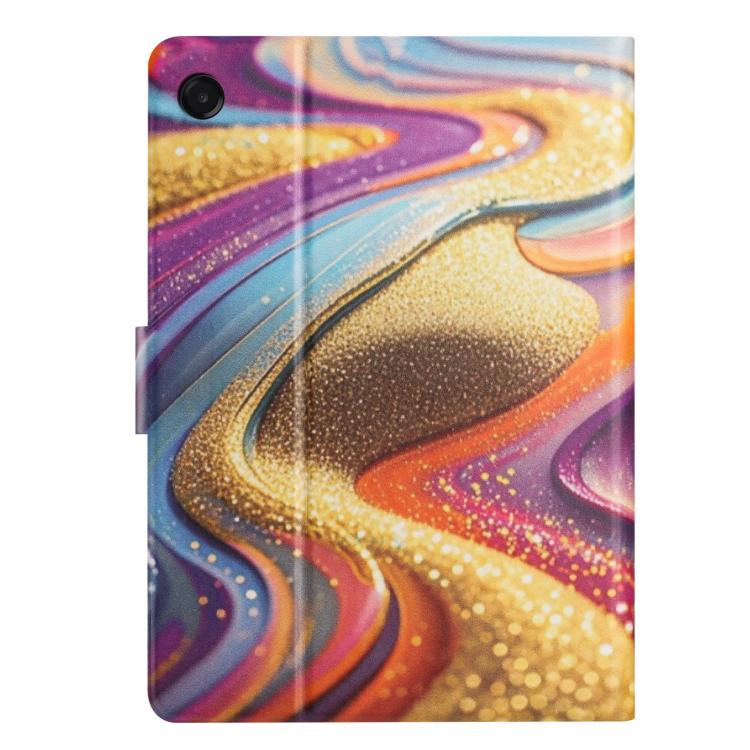For Samsung Galaxy Tab A11+ / A9+ Litchi Texture Voltage Painted Vegan Leather Smart Tablet Case