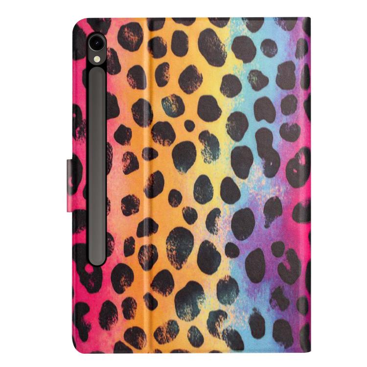 For Samsung Galaxy Tab S9 FE / S10 FE Litchi Texture Voltage Painted Vegan Leather Smart Tablet Case