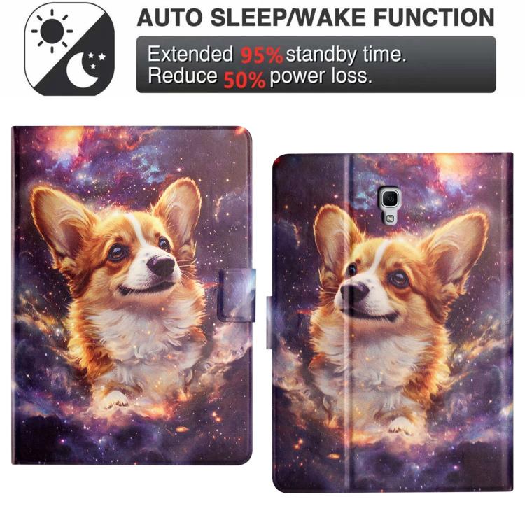 For Samsung Galaxy Tab A 10.5 T590 Litchi Texture Voltage Painted Vegan Leather Smart Tablet Case