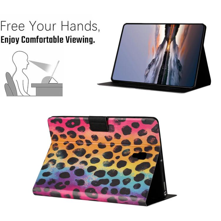 For Samsung Galaxy Tab A 10.5 T590 Litchi Texture Voltage Painted Vegan Leather Smart Tablet Case