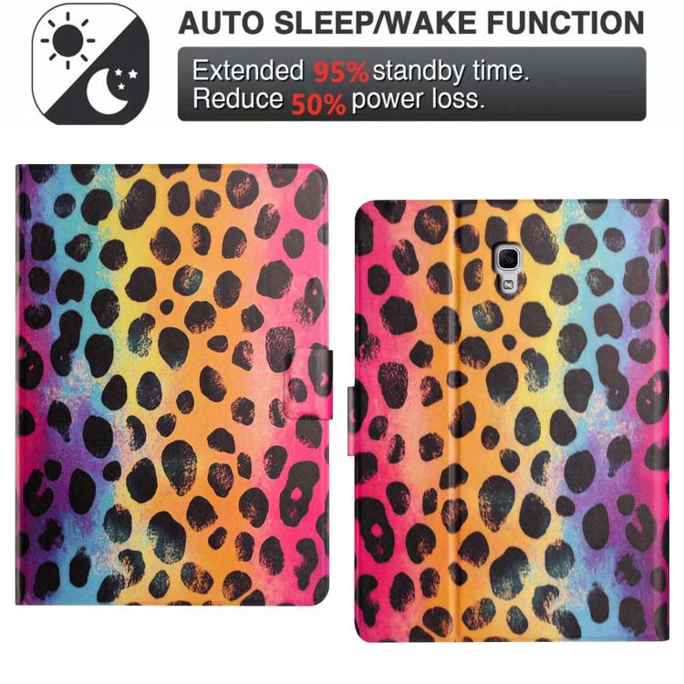 For Samsung Galaxy Tab A 10.5 T590 Litchi Texture Voltage Painted Vegan Leather Smart Tablet Case