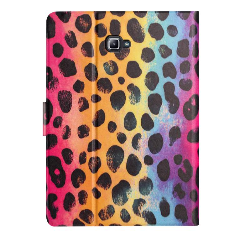 For Samsung Galaxy Tab A 10.1 2016 Litchi Texture Voltage Painted Vegan Leather Smart Tablet Case