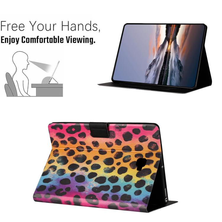 For Samsung Galaxy Tab A 10.1 2016 Litchi Texture Voltage Painted Vegan Leather Smart Tablet Case