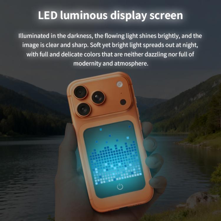 RK-14A LED Emitting Magnetic DIY Pixel Display Screen - Black