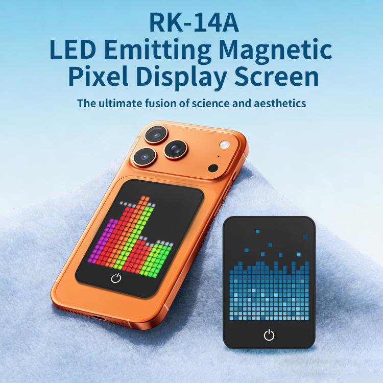 RK-14A LED Emitting Magnetic DIY Pixel Display Screen - Black