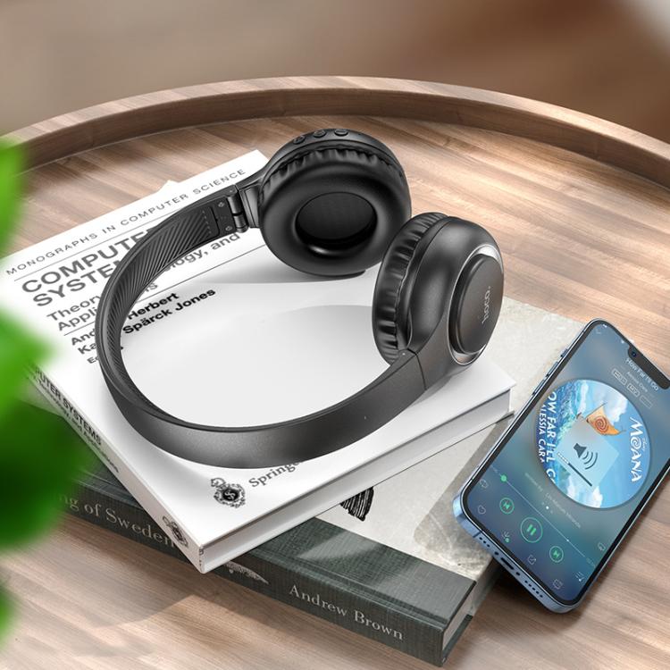 hoco W41 Charm Bluetooth Over-Ear Headphones - Black