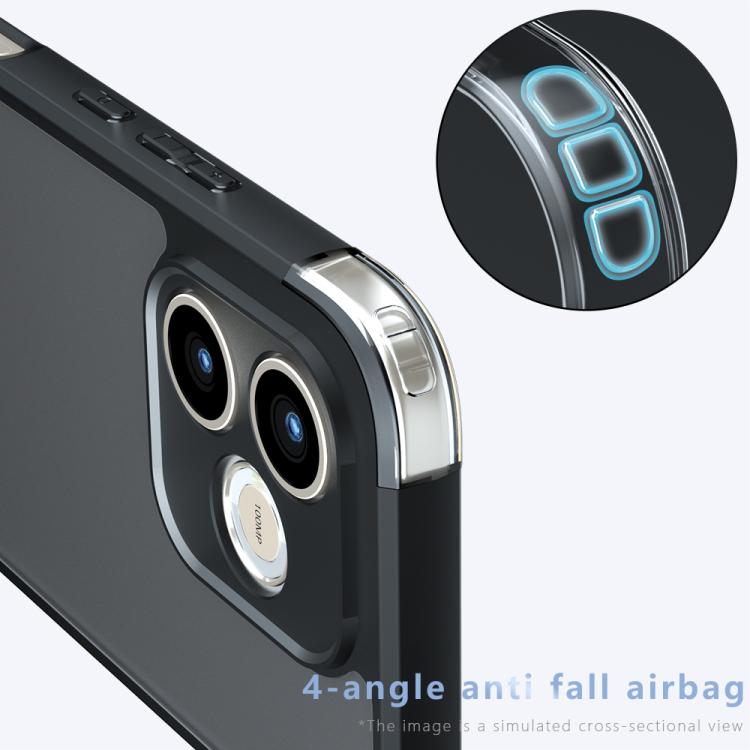 For Honor 600 Lite Global Armor Magnetic Holder PC Hybrid TPU Phone Case - Frosted Black
