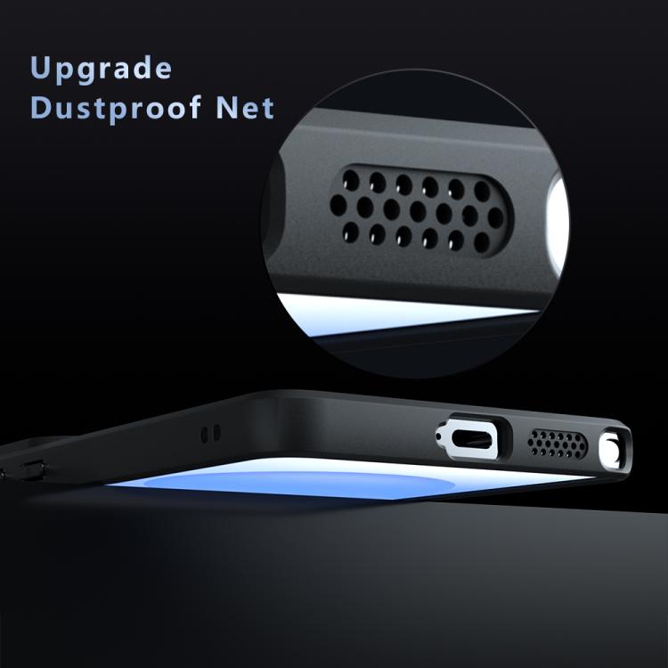 For Samsung Galaxy S26 Ultra 5G Armor Magnetic Holder PC Hybrid TPU Phone Case - Frosted Black