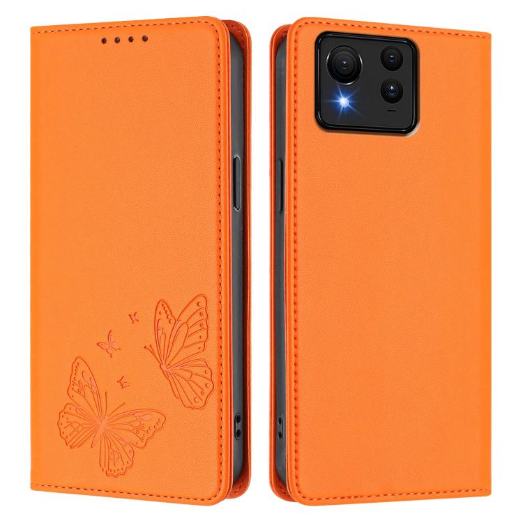 For ASUS Zenfone 11 Ultra Strong Magnetic Dual Butterfly RFID Vegan Leather Phone Case