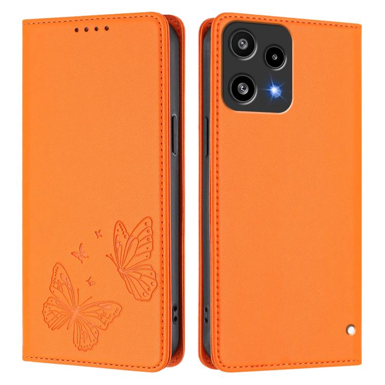 For Nothing Phone 3a Lite Strong Magnetic Dual Butterfly RFID Vegan Leather Phone Case