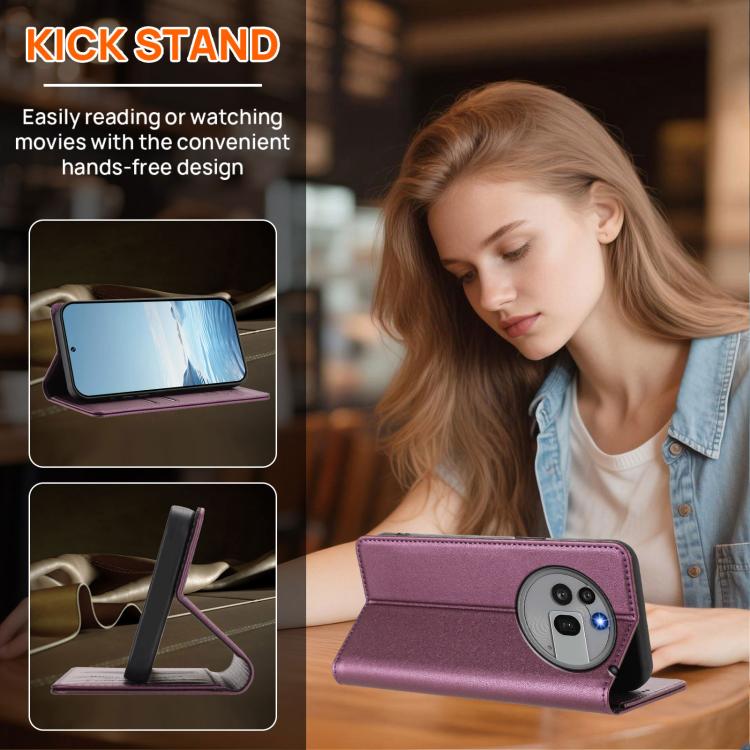 For Nothing Phone 3a Pro Strong Magnetic Dual Butterfly RFID Vegan Leather Phone Case