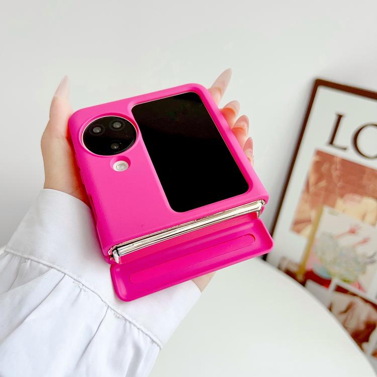 For OPPO Find N3 Flip Skin Feel Central Axis Dual Magnetic PC Phone Case