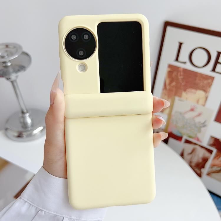 For OPPO Find N3 Flip Skin Feel Central Axis Dual Magnetic PC Phone Case