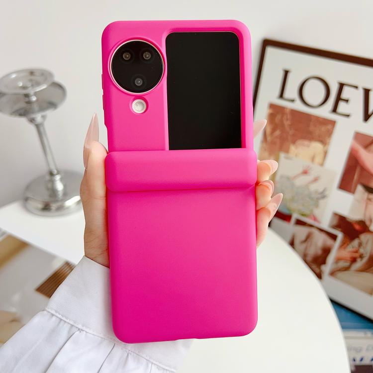 For OPPO Find N3 Flip Skin Feel Central Axis Dual Magnetic PC Phone Case