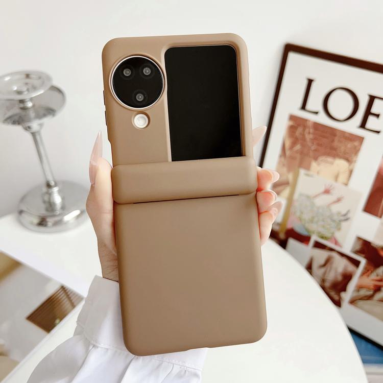 For OPPO Find N3 Flip Skin Feel Central Axis Dual Magnetic PC Phone Case