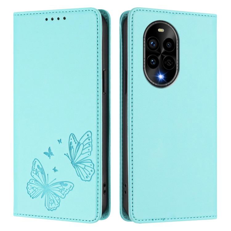 For Huawei nova 13 Pro Strong Magnetic Dual Butterfly RFID Vegan Leather Phone Case