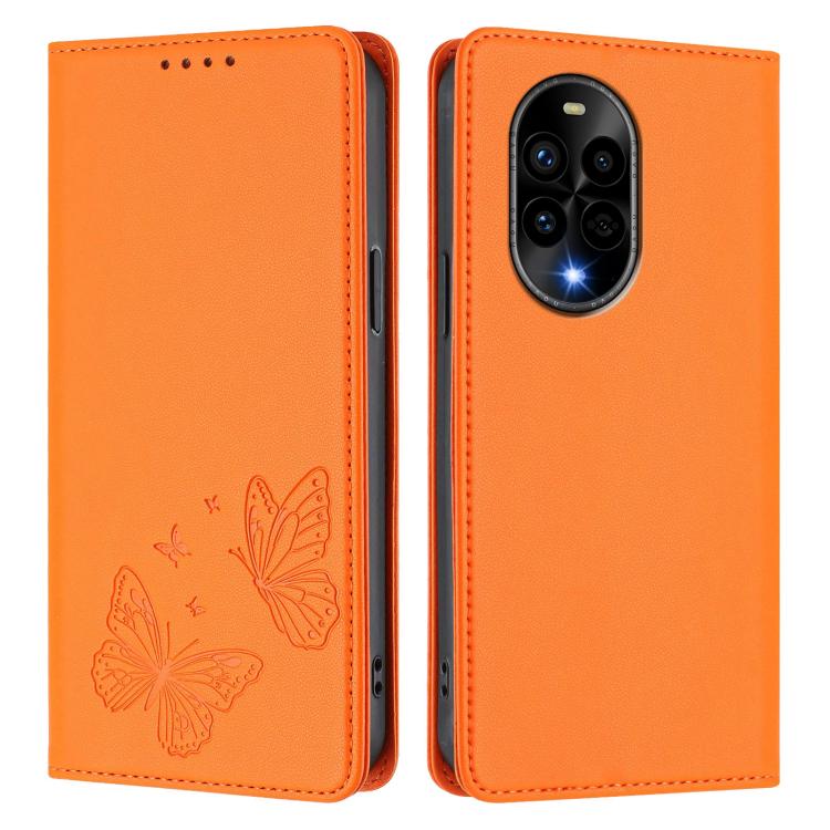 For Huawei nova 13 Pro Strong Magnetic Dual Butterfly RFID Vegan Leather Phone Case
