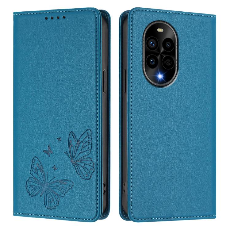 For Huawei nova 13 Pro Strong Magnetic Dual Butterfly RFID Vegan Leather Phone Case