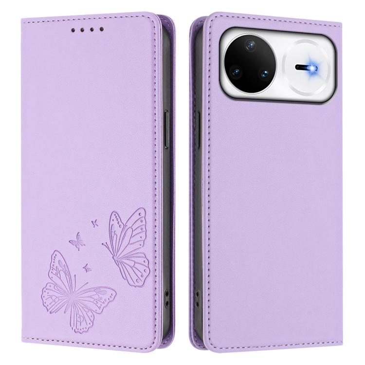 For Huawei nova 15 Pro / 15 Ultra Strong Magnetic Dual Butterfly RFID Vegan Leather Phone Case