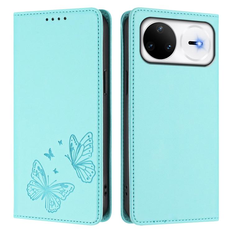 For Huawei nova 15 Pro / 15 Ultra Strong Magnetic Dual Butterfly RFID Vegan Leather Phone Case