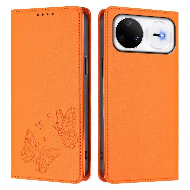 For Huawei nova 15 Pro / 15 Ultra Strong Magnetic Dual Butterfly RFID Vegan Leather Phone Case
