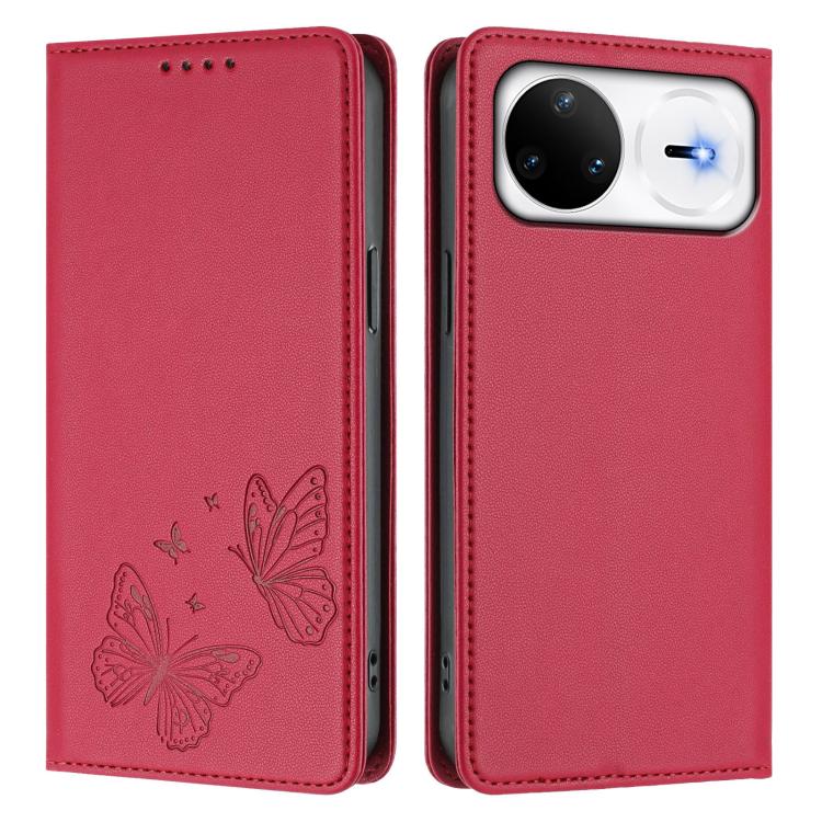 For Huawei nova 15 Pro / 15 Ultra Strong Magnetic Dual Butterfly RFID Vegan Leather Phone Case