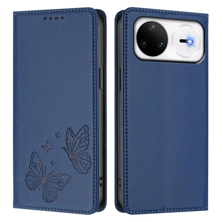 For Huawei nova 15 Pro / 15 Ultra Strong Magnetic Dual Butterfly RFID Vegan Leather Phone Case