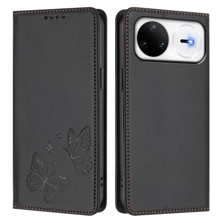 For Huawei nova 15 Pro / 15 Ultra Strong Magnetic Dual Butterfly RFID Vegan Leather Phone Case