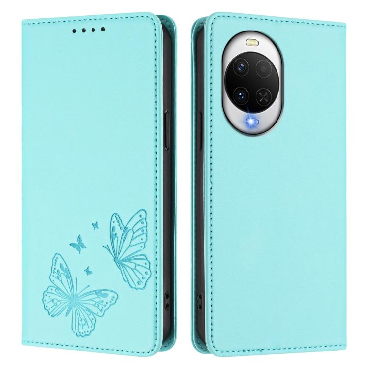 For Huawei nova 15 / 14 Strong Magnetic Dual Butterfly RFID Vegan Leather Phone Case