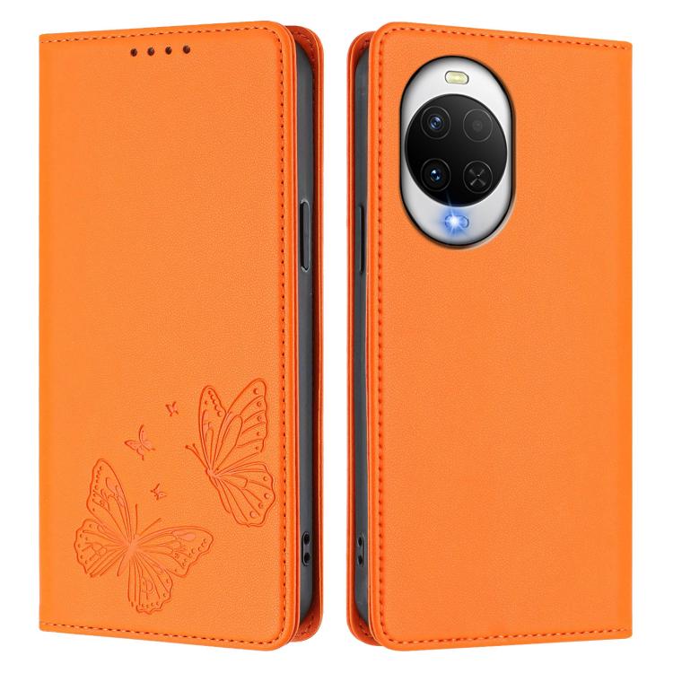 For Huawei nova 15 / 14 Strong Magnetic Dual Butterfly RFID Vegan Leather Phone Case
