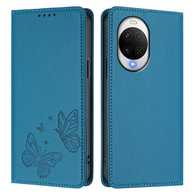 For Huawei nova 15 / 14 Strong Magnetic Dual Butterfly RFID Vegan Leather Phone Case